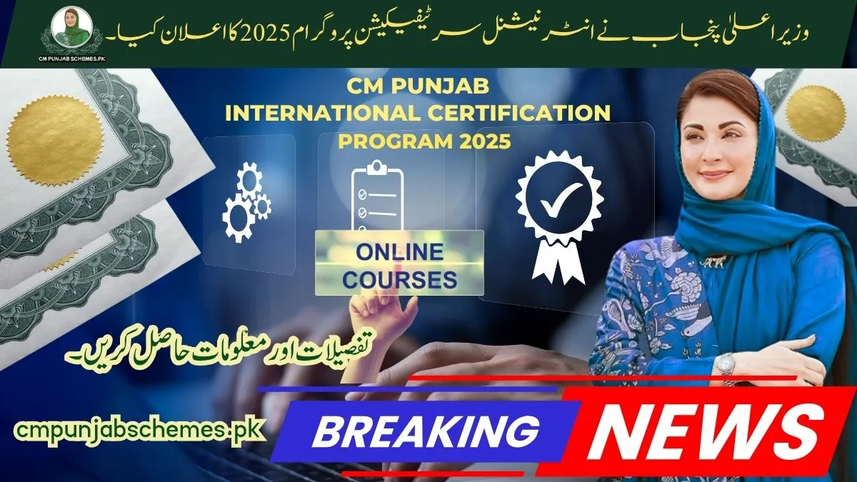 CM Punjab’s International Certification Program 2025 for Freelancers : Step by Step Guide 1 cm International Certification Program 2025